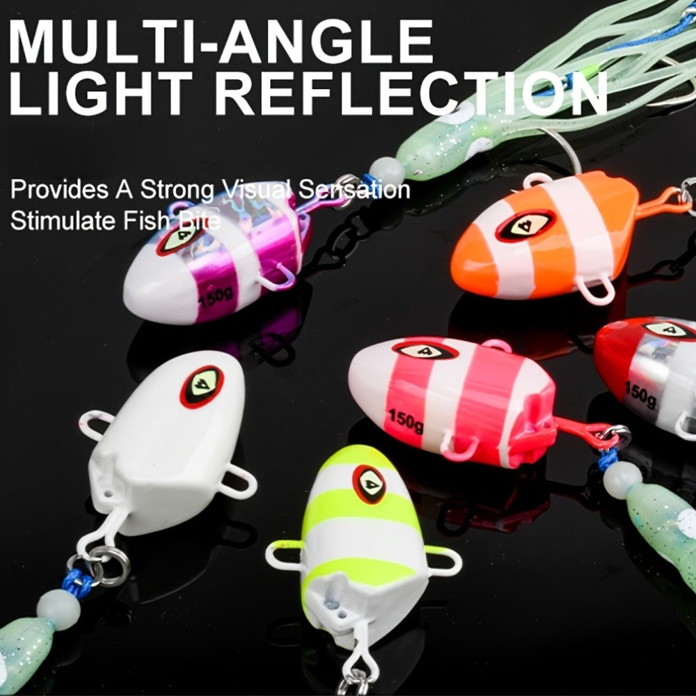 100g150g200g250g300g Inchiku Kabura Slow Sinking Metal Jig Lure with Triple Hooks