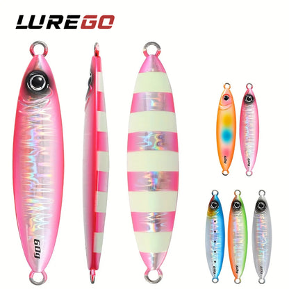 40g 60g 80g Slow Jigs Lure ,Long Cast Slow Fall Metal Jigs