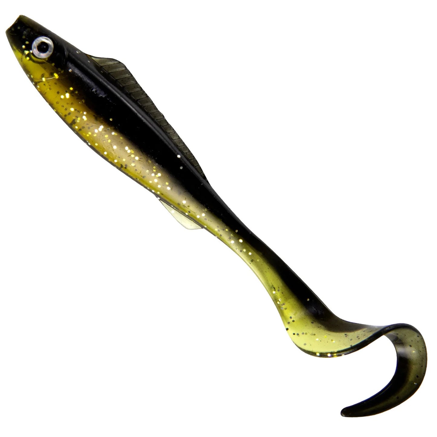 5pcs 3D Stereoscopic Simulation Tail Double-Color Soft Bait 3.7inch/4.1G Fish-Eye Design Lure Bait for Sea Fishing And Freshwater Use