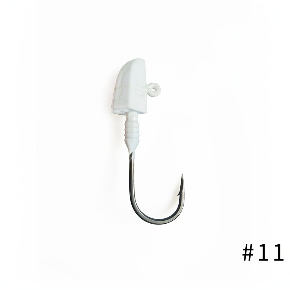14g-56g BKK Fishing Hook BKK Professional Grade 14g28g42g56g Anti-Slip Lead Head Fishing Hook 7/0