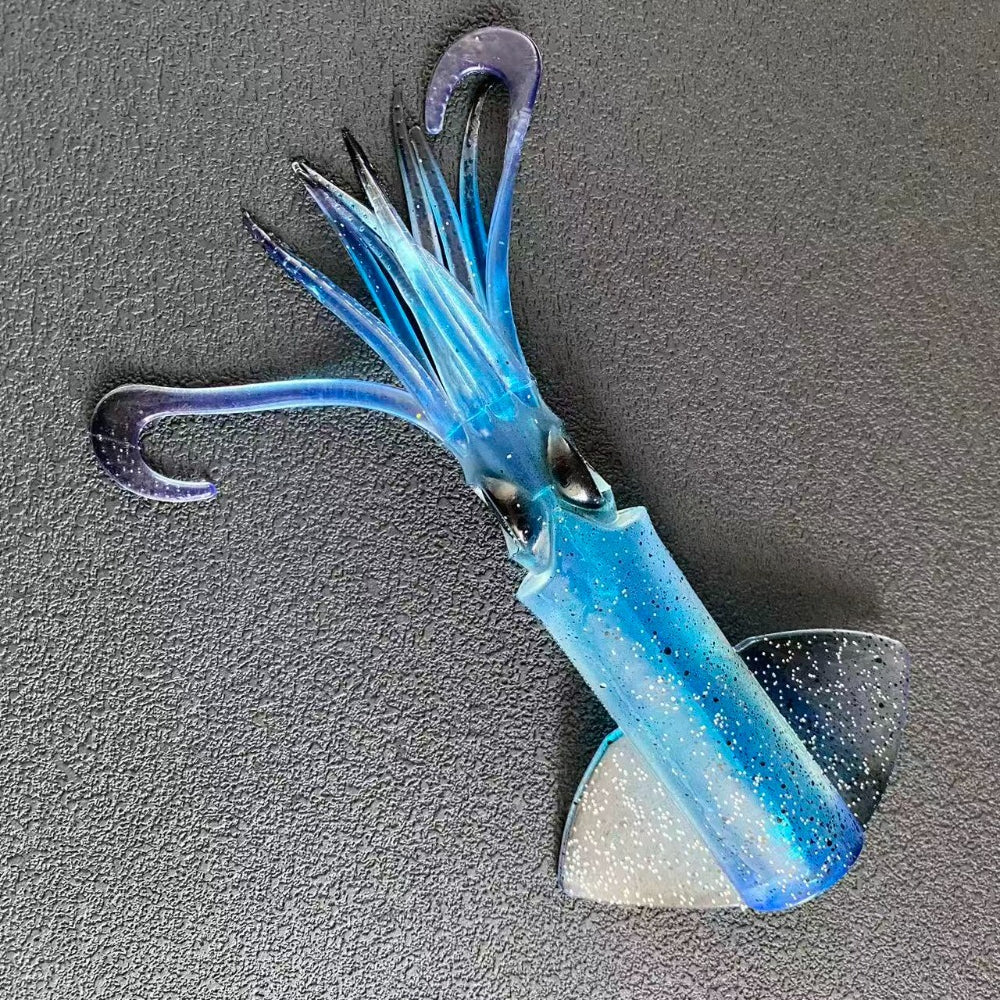 Replacement Squid Body – Glow-UV Soft Bait, Durable Silicone Body, Easy to Install NO JIG HEAD