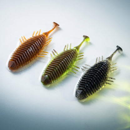 7.5cm Soft Plastic Creature Bait | T-Tail Swimbait with Side Legs | 6g Finesse Lure for Bass, Trout & Zander