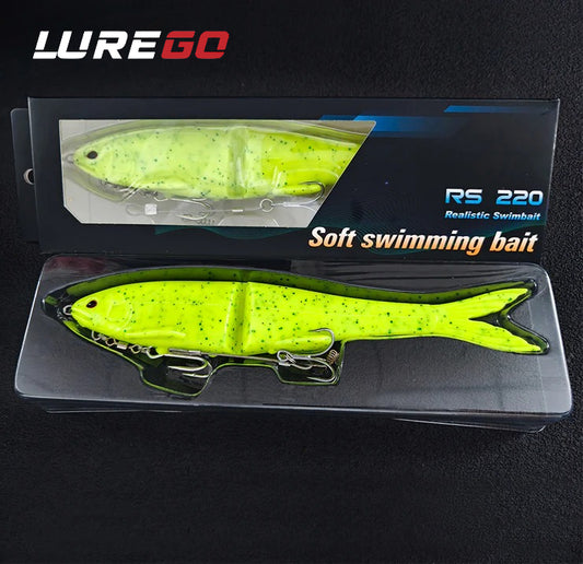 22cm 2-Section Premium Soft Bait - Includes Double Hooks
