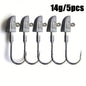 [14g-56g BKK Fishing Hook] BKK Professional Grade 14g28g42g56g Anti-Slip Lead Head Fishing Hook 7/0