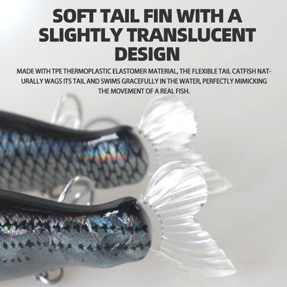 13.5cm/30g Two Jointed Slow Sinking Pencil Lure, Multi-Jointed Bionic Hard Bait for Bass Saltwater Fishing