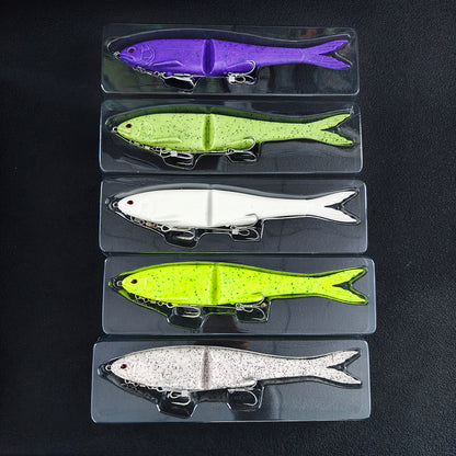 22cm 2-Section Premium Soft Bait - Includes Double Hooks