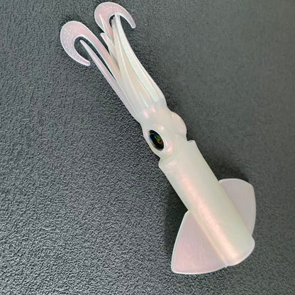 Replacement Squid Body – Glow-UV Soft Bait, Durable Silicone Body, Easy to Install NO JIG HEAD