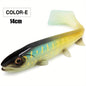 Silicone Square Tail Swinging Lure 14cm/18cm - Realistic Swimbait for Deep Diving
