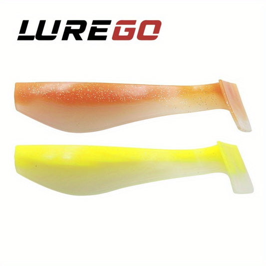 6.69in Sound Bead T-Tail Soft Bait, Mimicking Lure for Night Fishing Squid, Soft Worm with Sound at The Tail