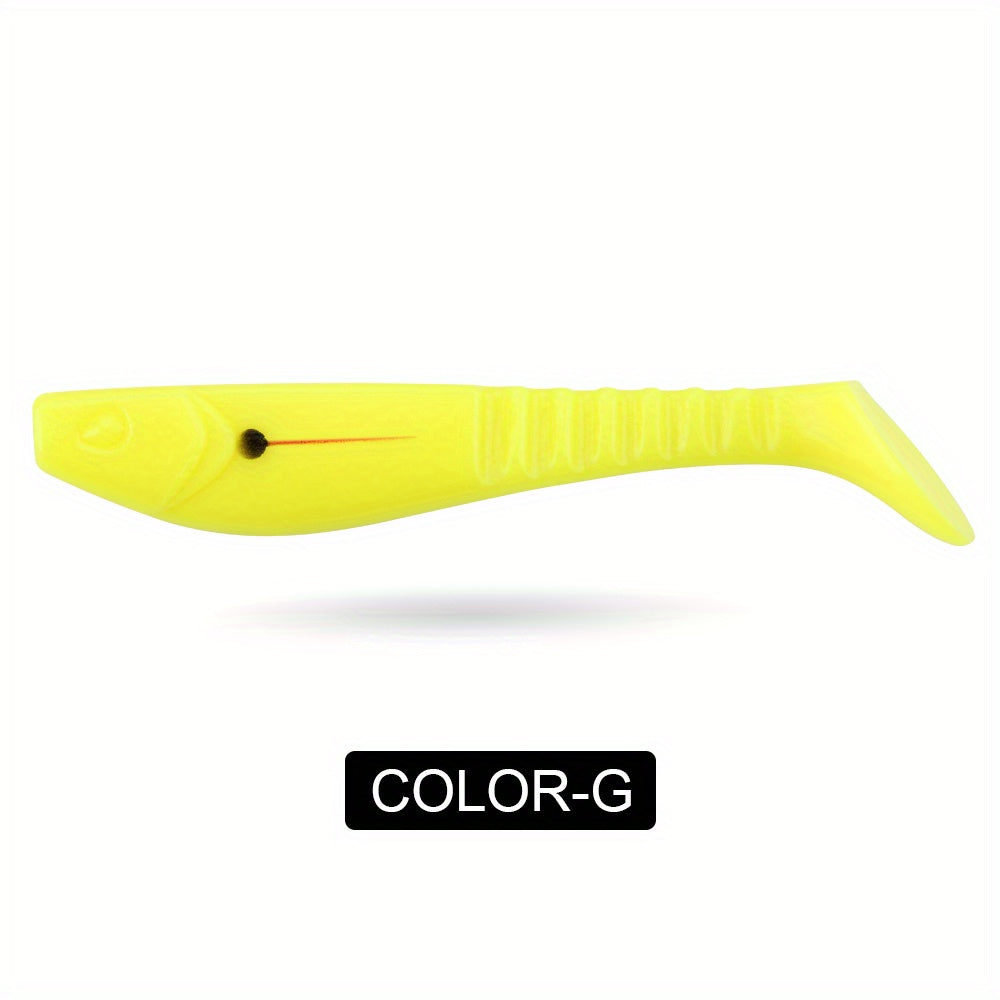 2pcs Large T-Tail Soft Lures 5.12inch/19G for Pike And Striped Bass, Shad Imitation Bait