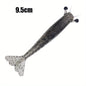 2pcs Ironclad Giant Shrimp Soft Bait - Sinking Lure with Anti-Bite Cutting Design, PVC Material, Perfect for Freshwater and Saltwater Fishing