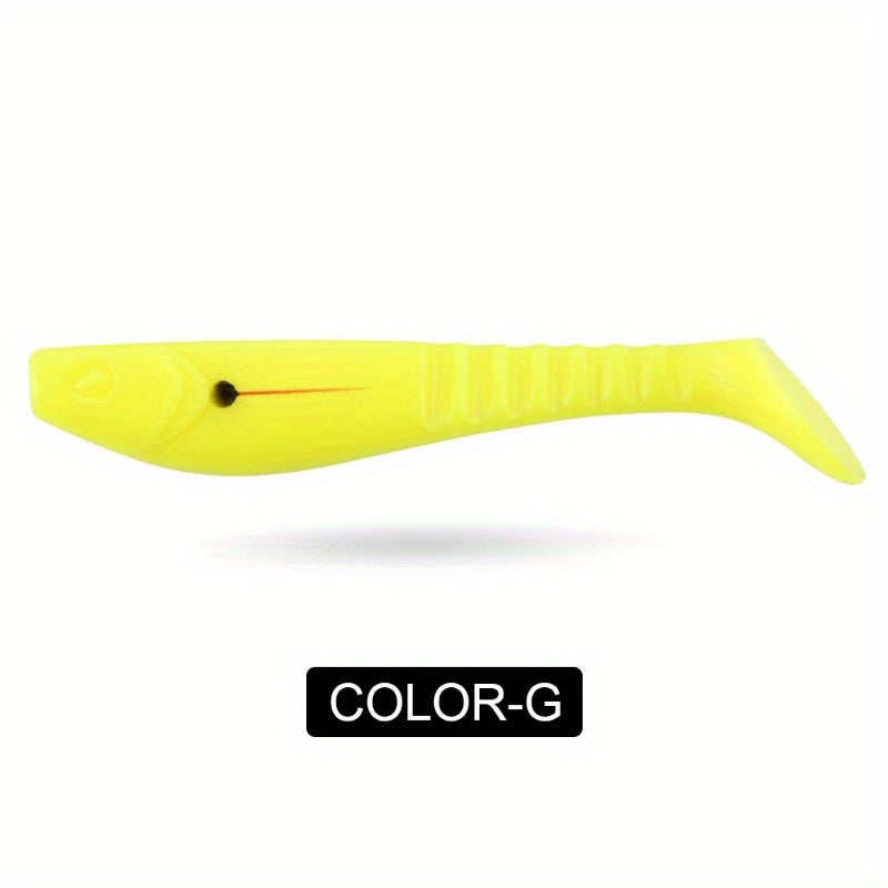 2pcs Large T-Tail Soft Lures 5.12inch/19G for Pike And Striped Bass, Shad Imitation Bait