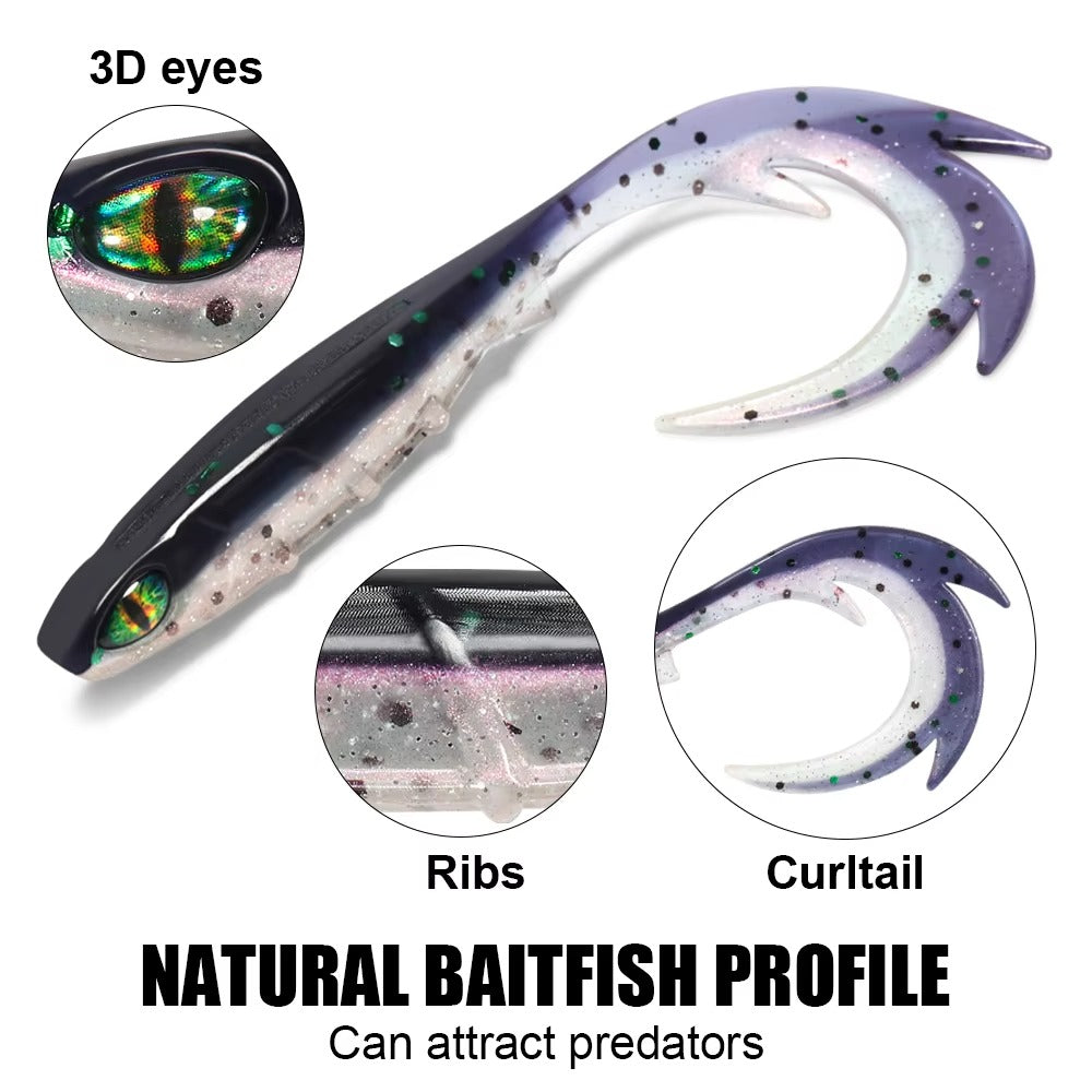 20pcs Bite-Proof Slow-Pitch Soft Fishing Lure