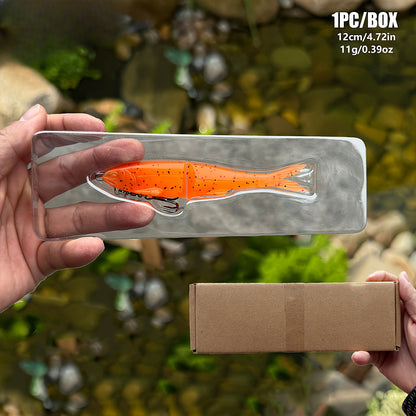 12/17/22cm Two-Section Soft Swimbait – Long-Casting, Segmented Lifelike Action for Predator Fish