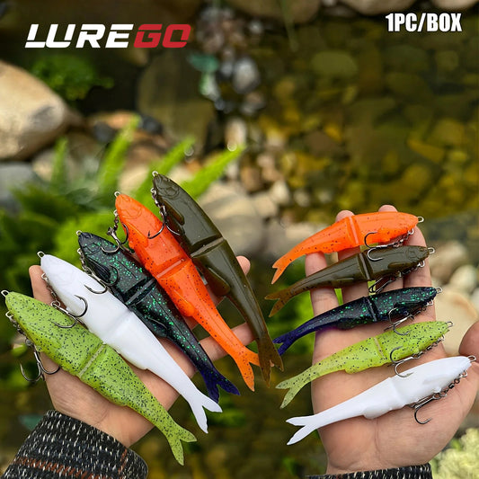 12/17cm Two-Section Soft Swimbait – Long-Casting, Segmented Lifelike Action for Predator Fish