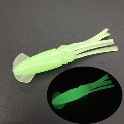 50PCS 7.5cm/3g Luminous Octopus Lures Offshore Trolling Bait