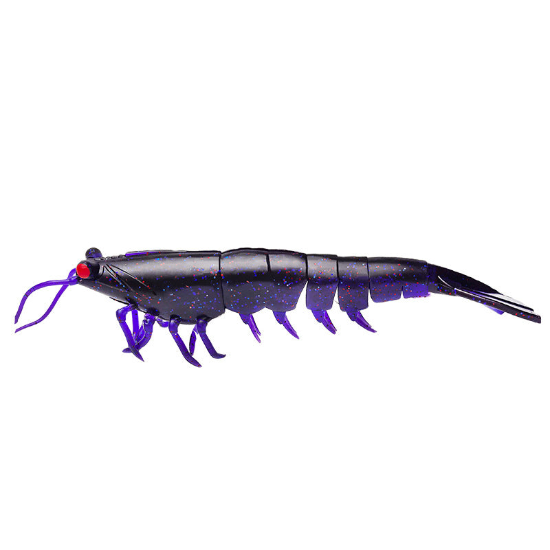 18cm/38g /Realistic Soft Artificial Shrimp Fishing Lures, Silicone Prawn Baits for Saltwater Sea Fishing