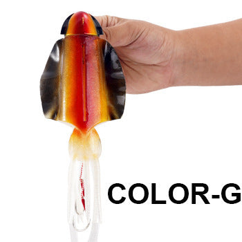 285g Luminous UV Squid Lure Deep Sea Saltwater Octopus Fishing Lure With Lead Weight