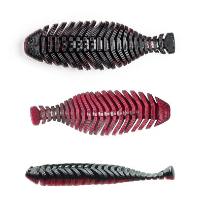 9.5cm/12g Flat Gill Fish Bone Soft Lure Slow Sinking Bass Soft Bait For Black Pond