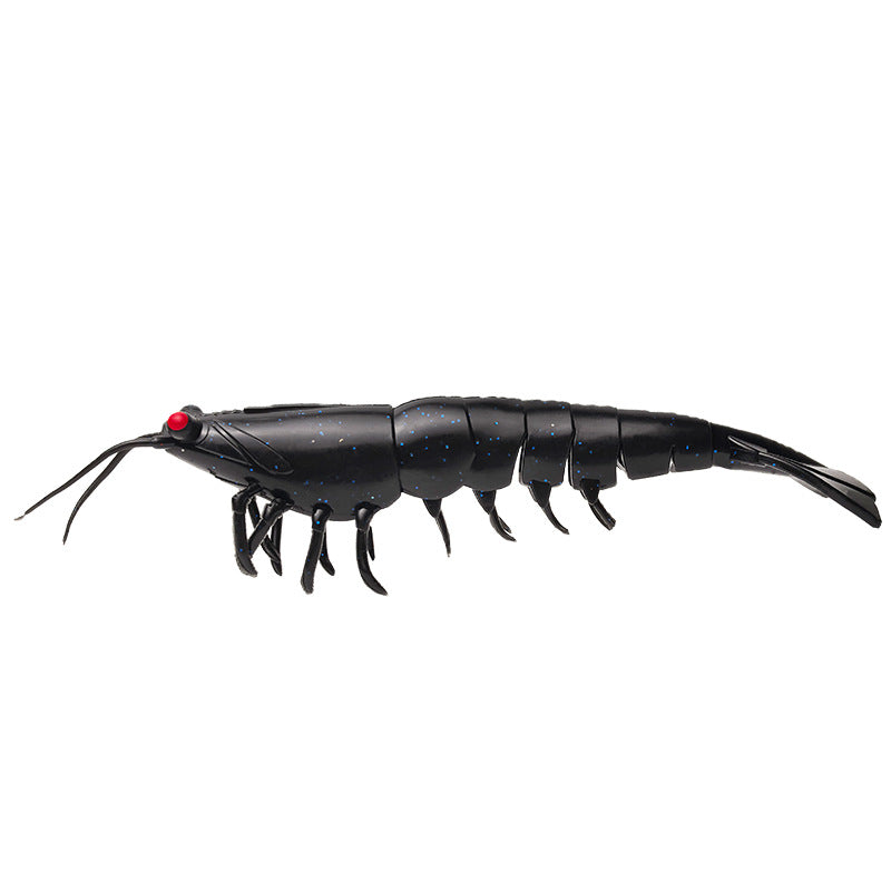18cm/38g /Realistic Soft Artificial Shrimp Fishing Lures, Silicone Prawn Baits for Saltwater Sea Fishing