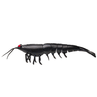 18cm/38g /Realistic Soft Artificial Shrimp Fishing Lures, Silicone Prawn Baits for Saltwater Sea Fishing