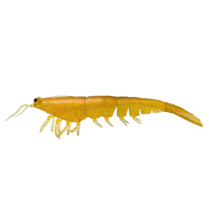 18cm/38g /Realistic Soft Artificial Shrimp Fishing Lures, Silicone Prawn Baits for Saltwater Sea Fishing