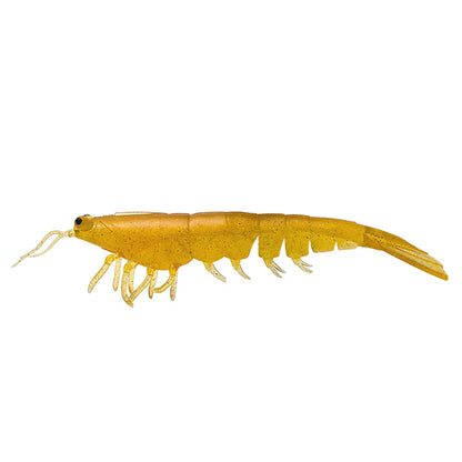 18cm/38g /Realistic Soft Artificial Shrimp Fishing Lures, Silicone Prawn Baits for Saltwater Sea Fishing
