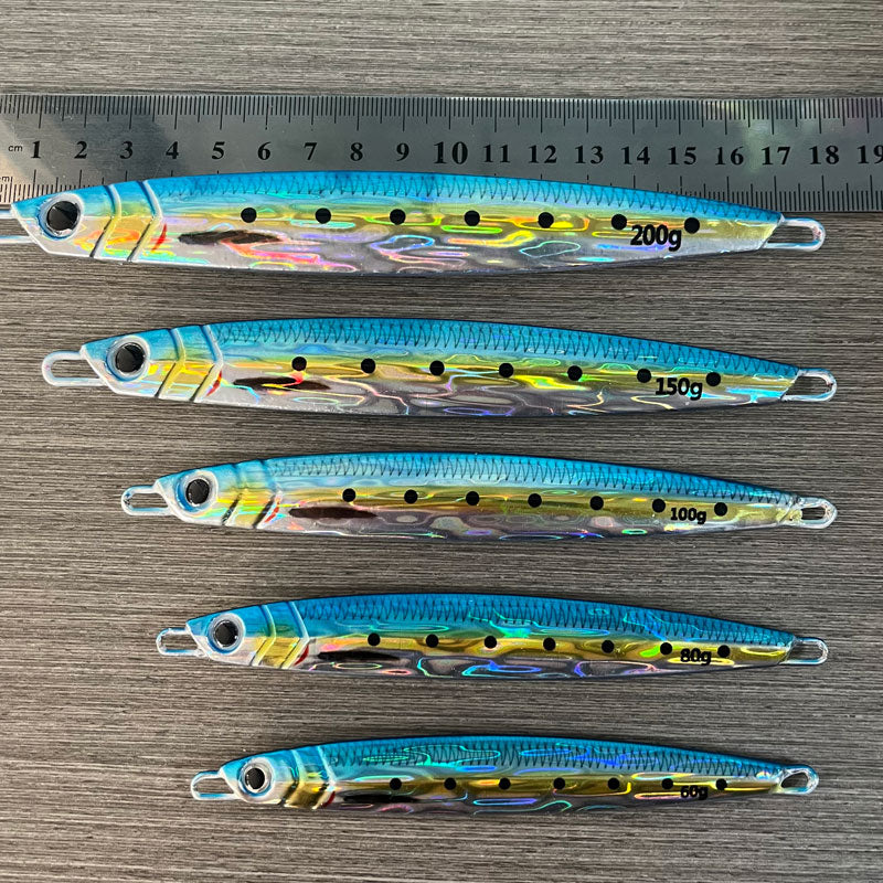 60g-200g 3D Print Majorcraft Artificial Vertical Spoon Bait