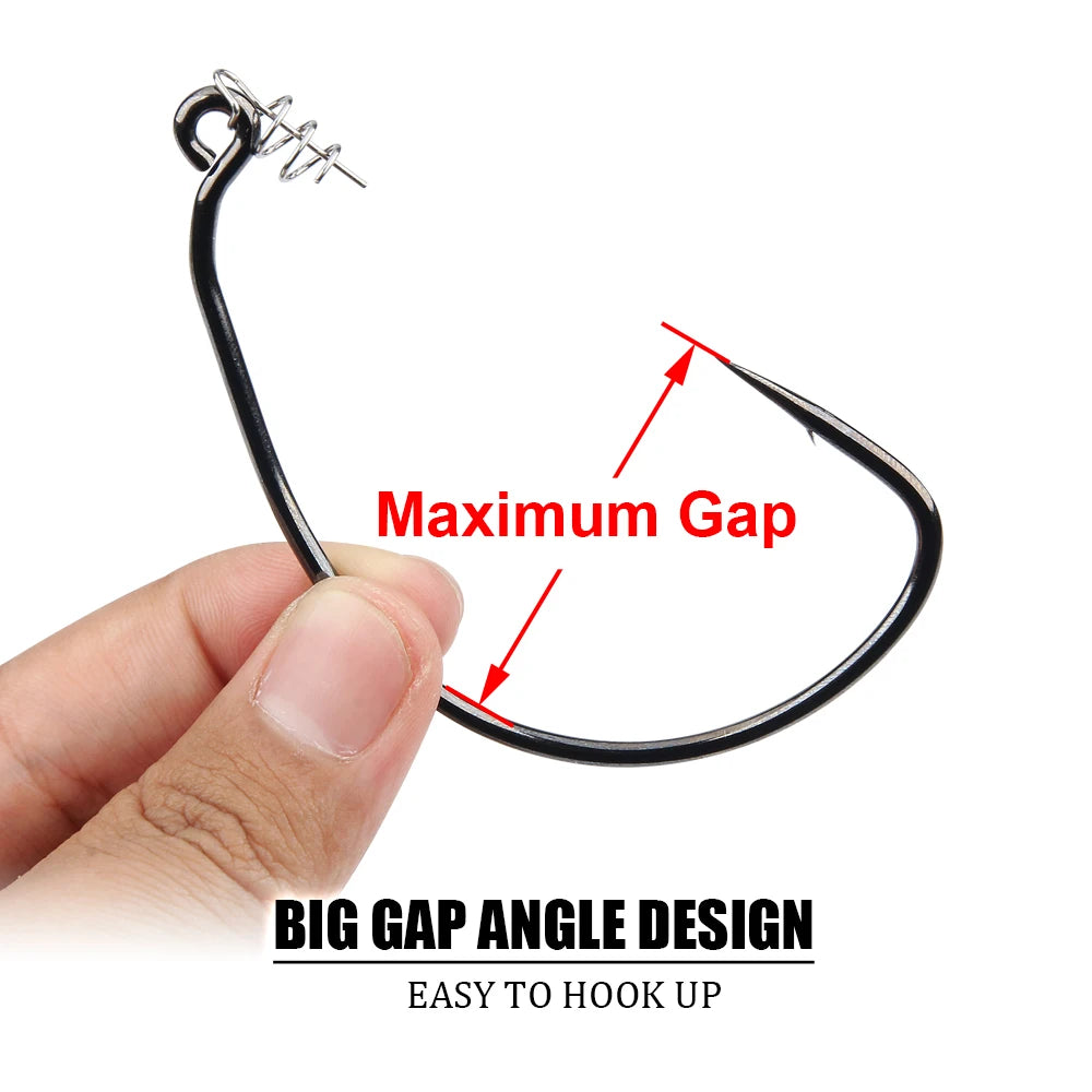 5/0 7/0 10/0 Swimbait Hooks Raptor Unweighted Wide Gap 3x-Strong Forged Shank For Soft Bait Fishing Lure