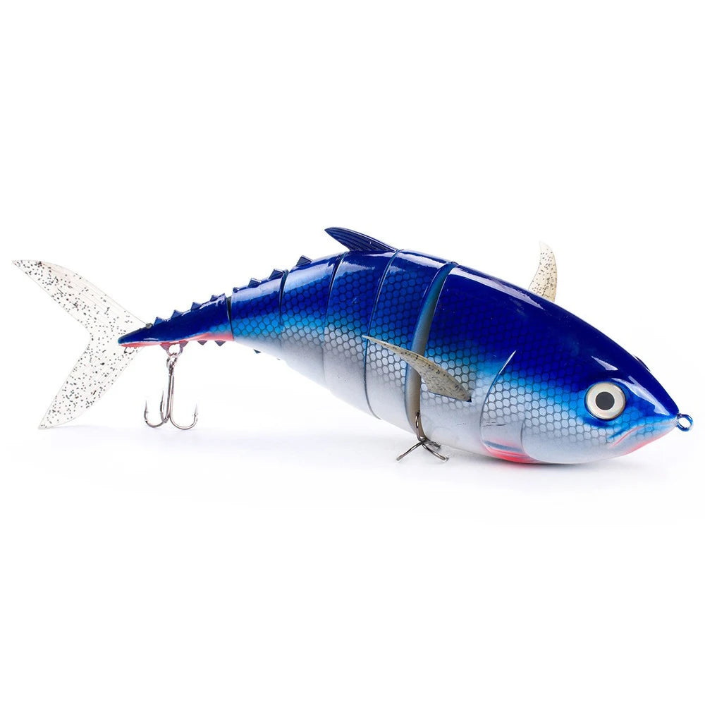 410mm 1000g Big Size Tuna Lure – 6 Section Multi-Jointed Sinking Swimbait, Heavy Duty Saltwater Fishing Wobbler
