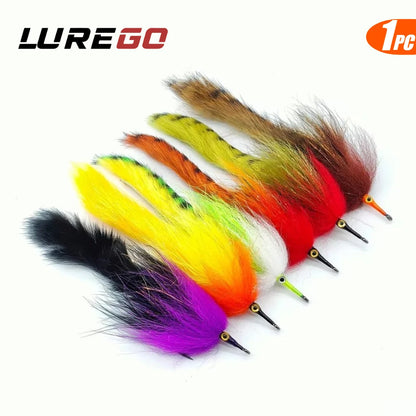 LUREGO 3D Fish Eye Streamer Fly 15.5cm/2g – Baitfish Fly for Pike & Bass