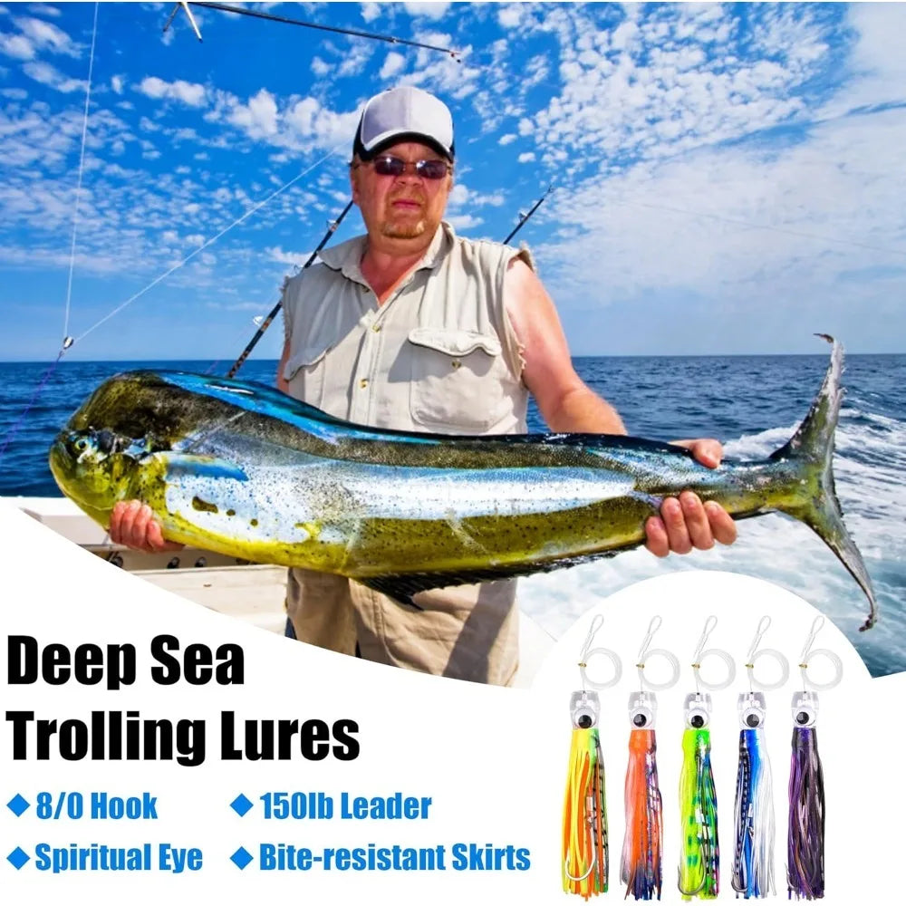 50g 16.5cm Squid Soft Lure – Ultra-Realistic Boat Jigging & Trolling Lure