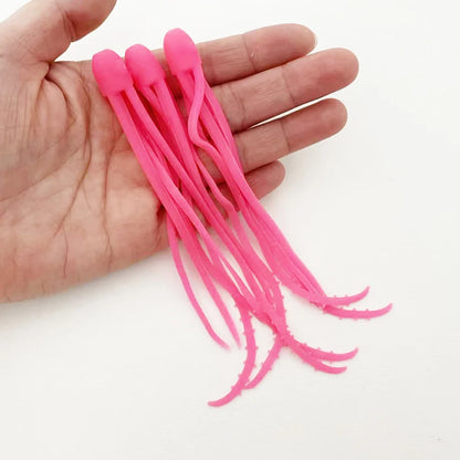 3PCS  14.5cm Octopus Soft Bait, TPE Material with Highly Flexible Tentacles