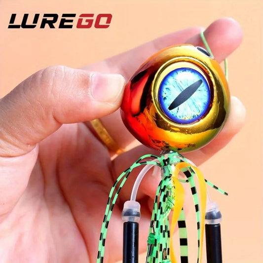 100g-300g Saltwater Slider Jig Lure, Natural Curly Silicone Streamer Heavy Duty Fishing Bait