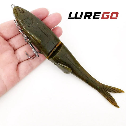 12cm/ 17cm Two-Section Long-Casting Soft Swimbait: Segmented Lifelike Action, Powerful Long-Casting Performance