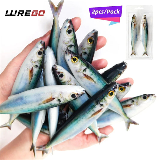 2/3PCS 3D Printed Fish Lure 15cm, Soft Plastic Bait with Realistic Swimming Action