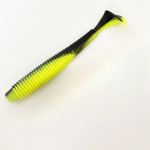 3PCS  16cm/20cm Large Ribbed T-Tail Soft Lure, Realistic Fishing Bait, Slow-Sink Design, Suitable for All Water Layers