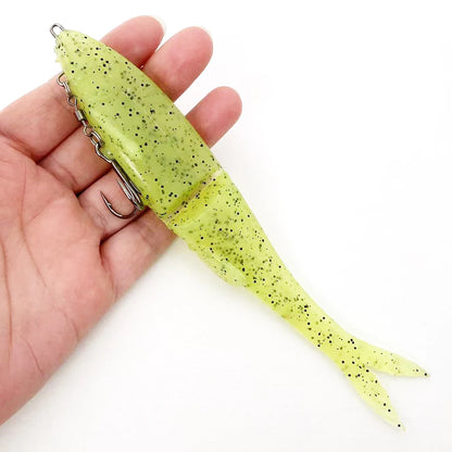 12cm/17cm Two-Section Long-Casting Soft Swimbait: Segmented Lifelike Action, Powerful Long-Casting Performance