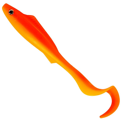 5PCS  3D Curl Grub Soft Lure | 9.4cm 4.1g Bionic Design with Two-Tone Eyes