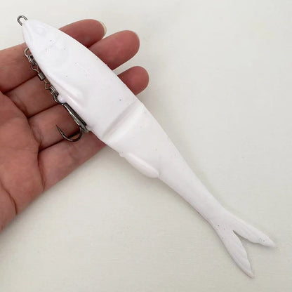 12cm/17cm Two-Section Long-Casting Soft Swimbait: Segmented Lifelike Action, Powerful Long-Casting Performance
