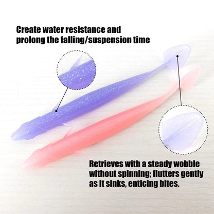 5PCS 11.5cm 6g /15.5cm 14g Soft TPE Fishing Lure Sardine Shape Floating Artificial Bait