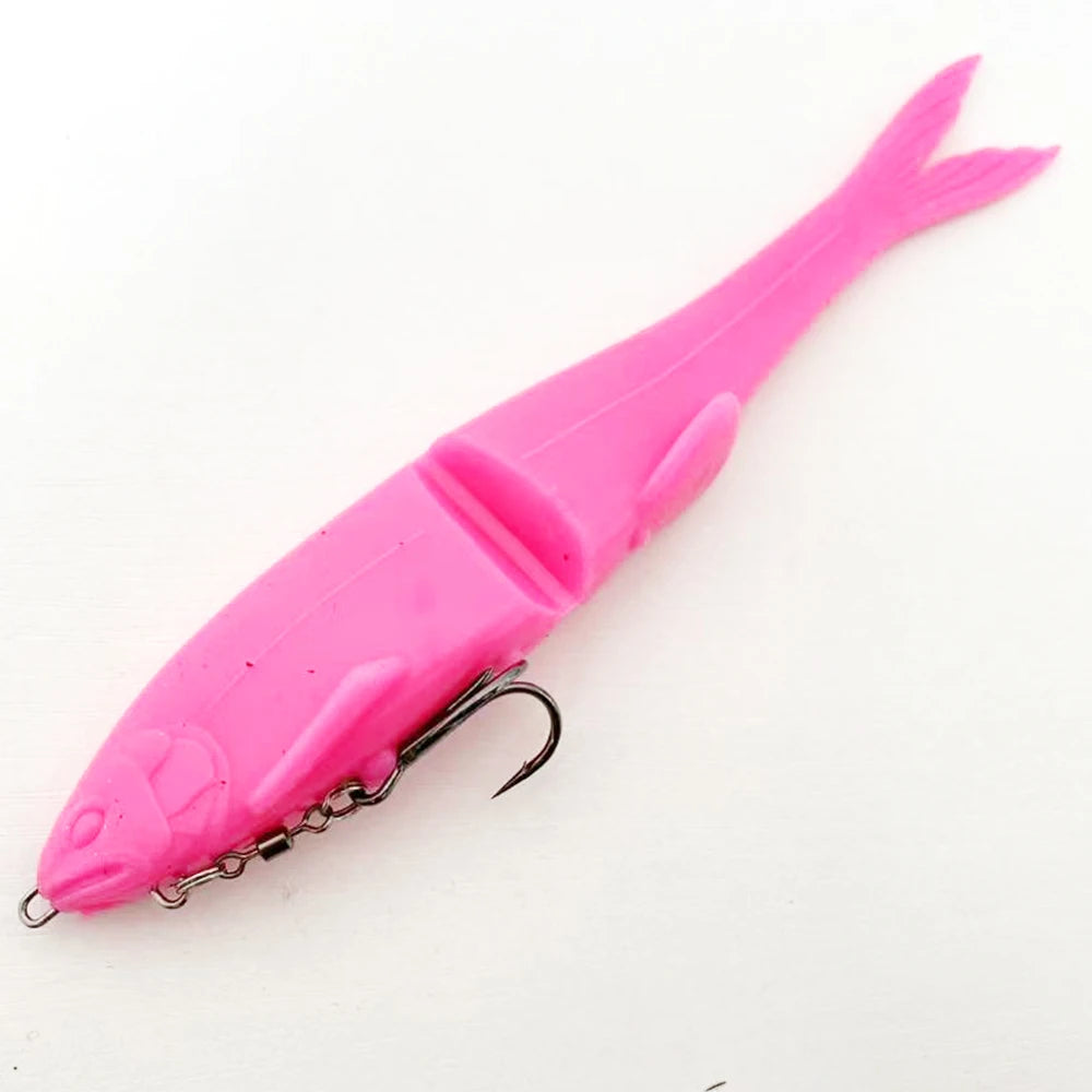12cm/17cm Two-Section Long-Casting Soft Swimbait: Segmented Lifelike Action, Powerful Long-Casting Performance