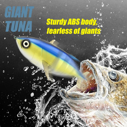 410mm 1000g Big Size Tuna Lure – 6 Section Multi-Jointed Sinking Swimbait, Heavy Duty Saltwater Fishing Wobbler