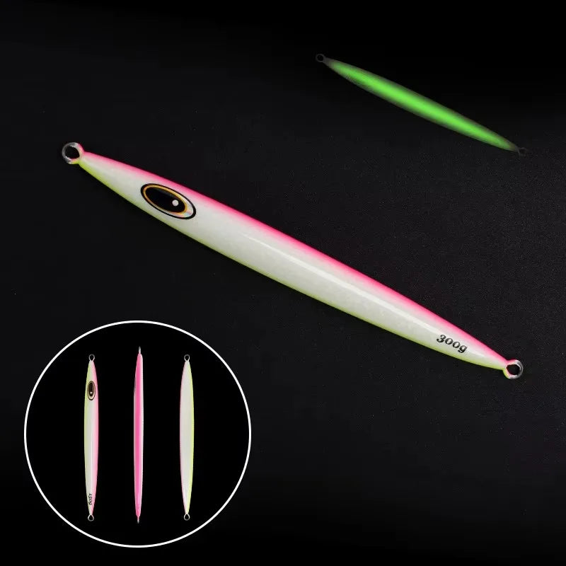 Fast-Sinking Jigging Lure 100g/ 200g/ 300g/ 400g - Deep Sea Slow Pitch Jig | Offshore Boat Fishing Lure