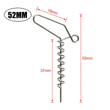 10PCS Spinpoler Multi-Depth Screw for Softbait fishing lure Spring Lock Pin Stinger Rig Accessories