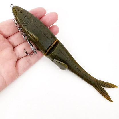 12cm/17cm Two-Section Long-Casting Soft Swimbait: Segmented Lifelike Action, Powerful Long-Casting Performance