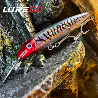 1PC Deep Sea Slow-Sinking Minnow Lure - 27g Weight Options - Long Cast Hard Bait for Spanish Mackerel/ Barracuda