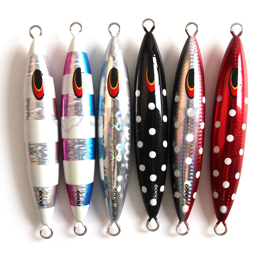 300g-600g Saltwater Metal Jig, Jigging Lure for Tuna & Kingfish