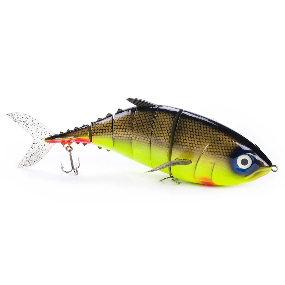 410mm 1000g Big Size Tuna Lure – 6 Section Multi-Jointed Sinking Swimbait, Heavy Duty Saltwater Fishing Wobbler