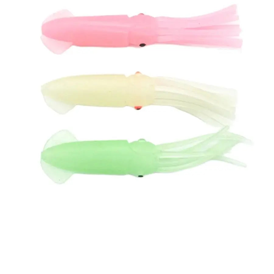 50PCS 7.5cm/3g Luminous Octopus Lures Offshore Trolling Bait